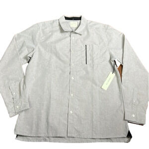 NWT Men's  ZAKBRAND long sleeve button down shirt - XL